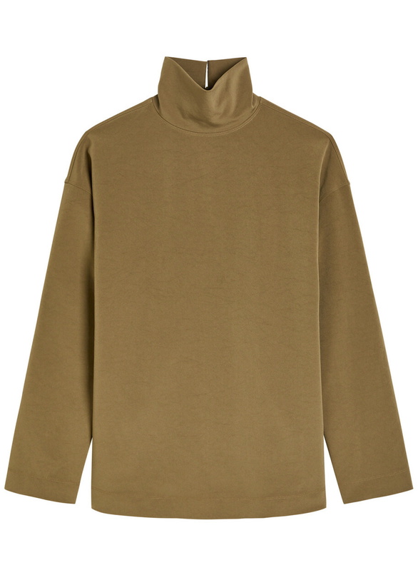 Photo: Nanushka Sitara Paper-jersey top Brown