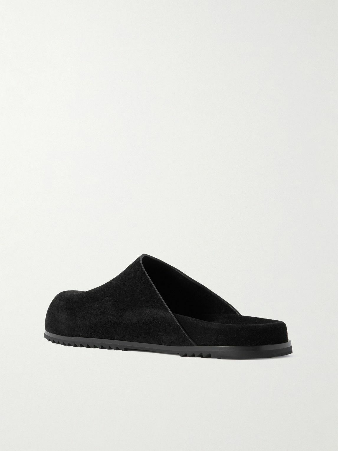 Rick Owens - Granola Suede Mules - Black