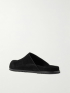 Rick Owens - Granola Suede Mules - Black