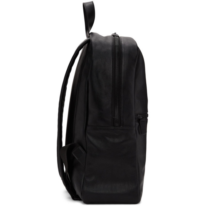 Common Projects Black Leather Simple Backpack Common Projects