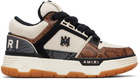 AMIRI Off-White & Brown Snake MA-1 Sneakers