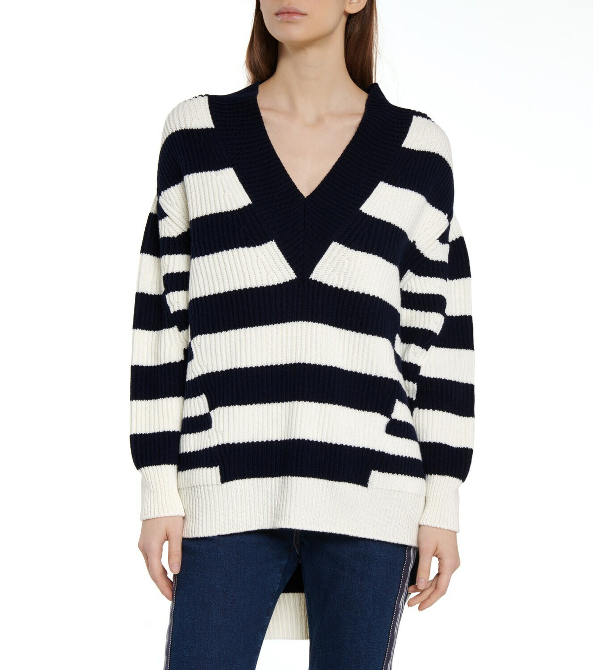 Alexander McQueen Striped wool and cashmere sweater