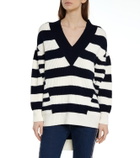 Alexander McQueen Striped wool and cashmere sweater