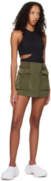 Dion Lee Green Bomber Miniskirt