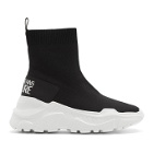 Versace Jeans Couture Black Chunky Sock Sneakers