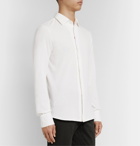Isaia - Slim-Fit Cotton-Piqué Shirt - White