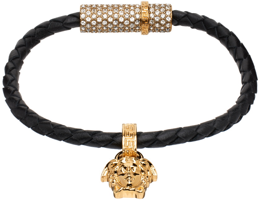 Versace Black Crystal Medusa Bracelet Versace