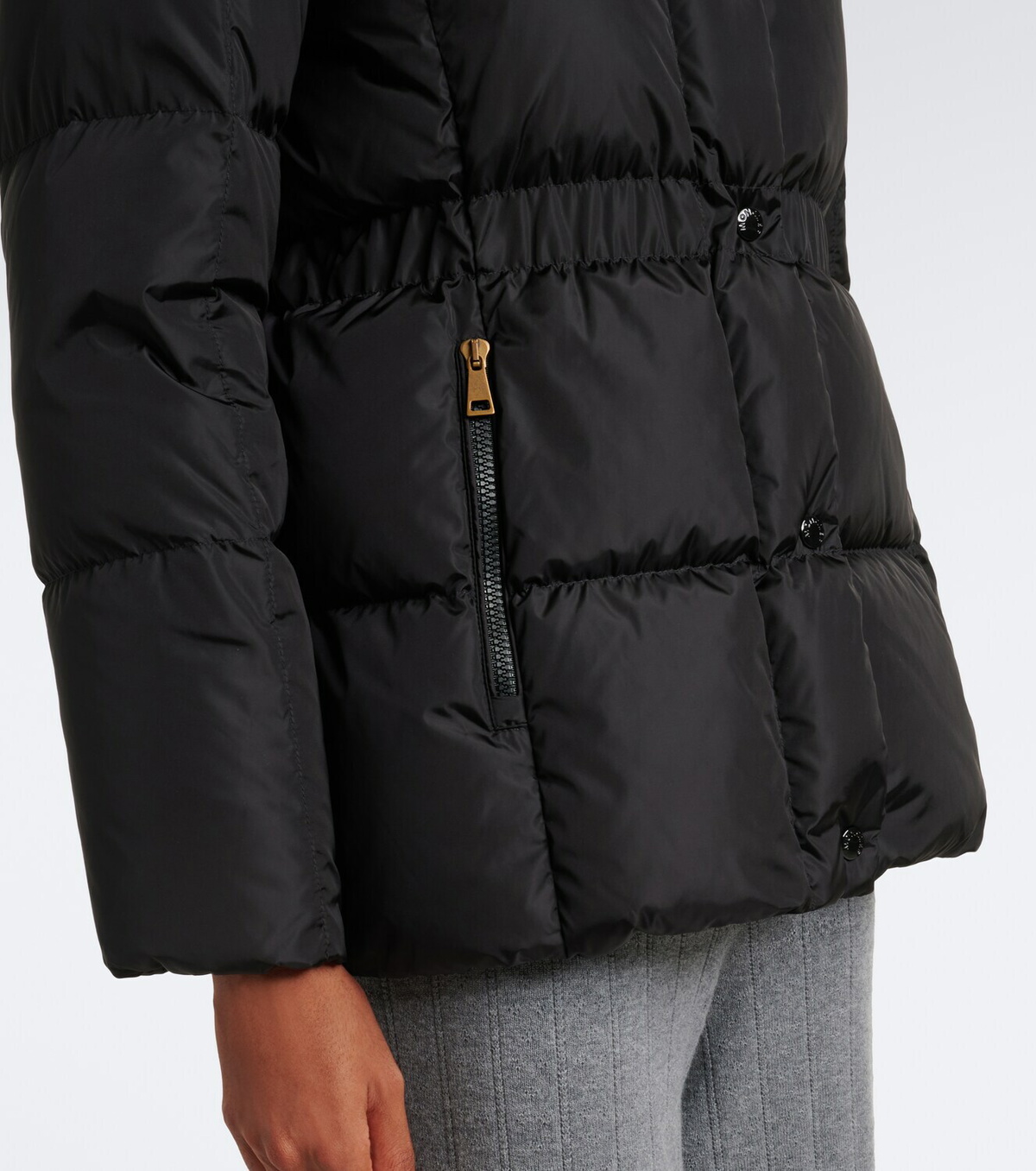 Moncler Agneux hooded padded-down jacket