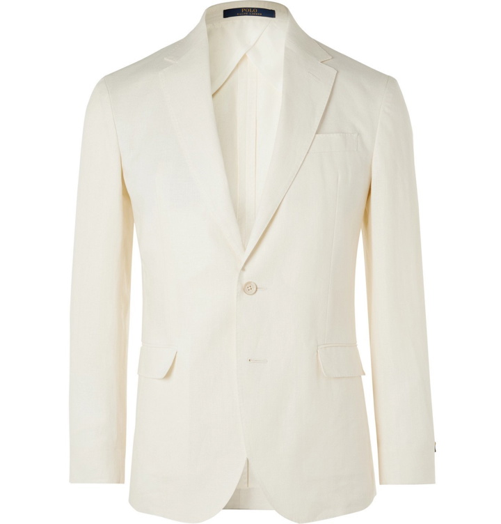 Photo: POLO RALPH LAUREN - Unstructured Linen Suit Jacket - Neutrals