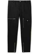Alexander McQueen - Slim-Fit Tapered Cotton-Gabardine Trousers - Black