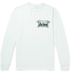 Aries - Logo-Print Cotton-Jersey T-Shirt - Green