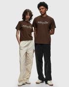 Sporty & Rich 1804 Health T Shirt Brown - Mens - Shortsleeves