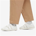 Valentino Men's Rockstud Untitled Sneakers in Bianco/Bianco