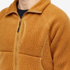 Snow Peak Men's Thermal Boa Fleece Jacket in Brown
