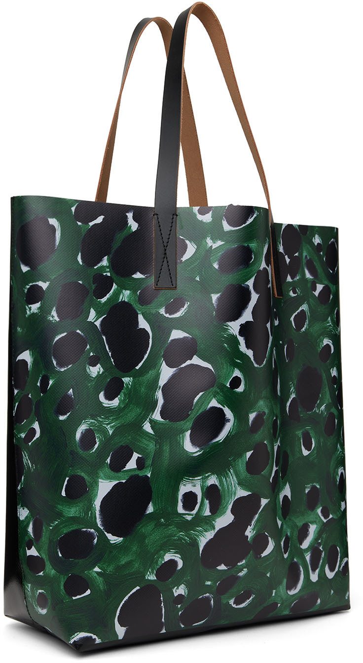 Marni Black Puff E/W Tote Bag