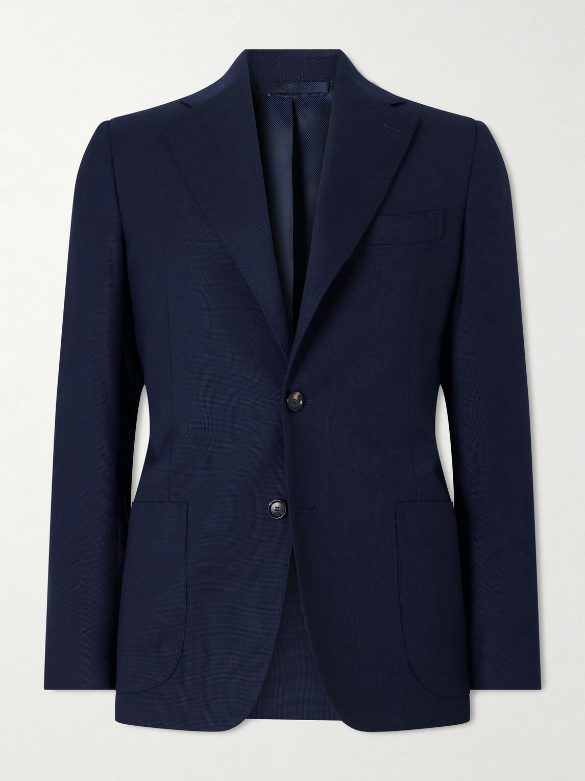 De Petrillo - Wool-Hopsack Blazer - Blue