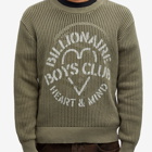 Billionaire Boys Club Men's Heart & Mind Stencil Logo Knit in Khaki