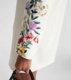 Max Mara Leva floral wool-blend minidress