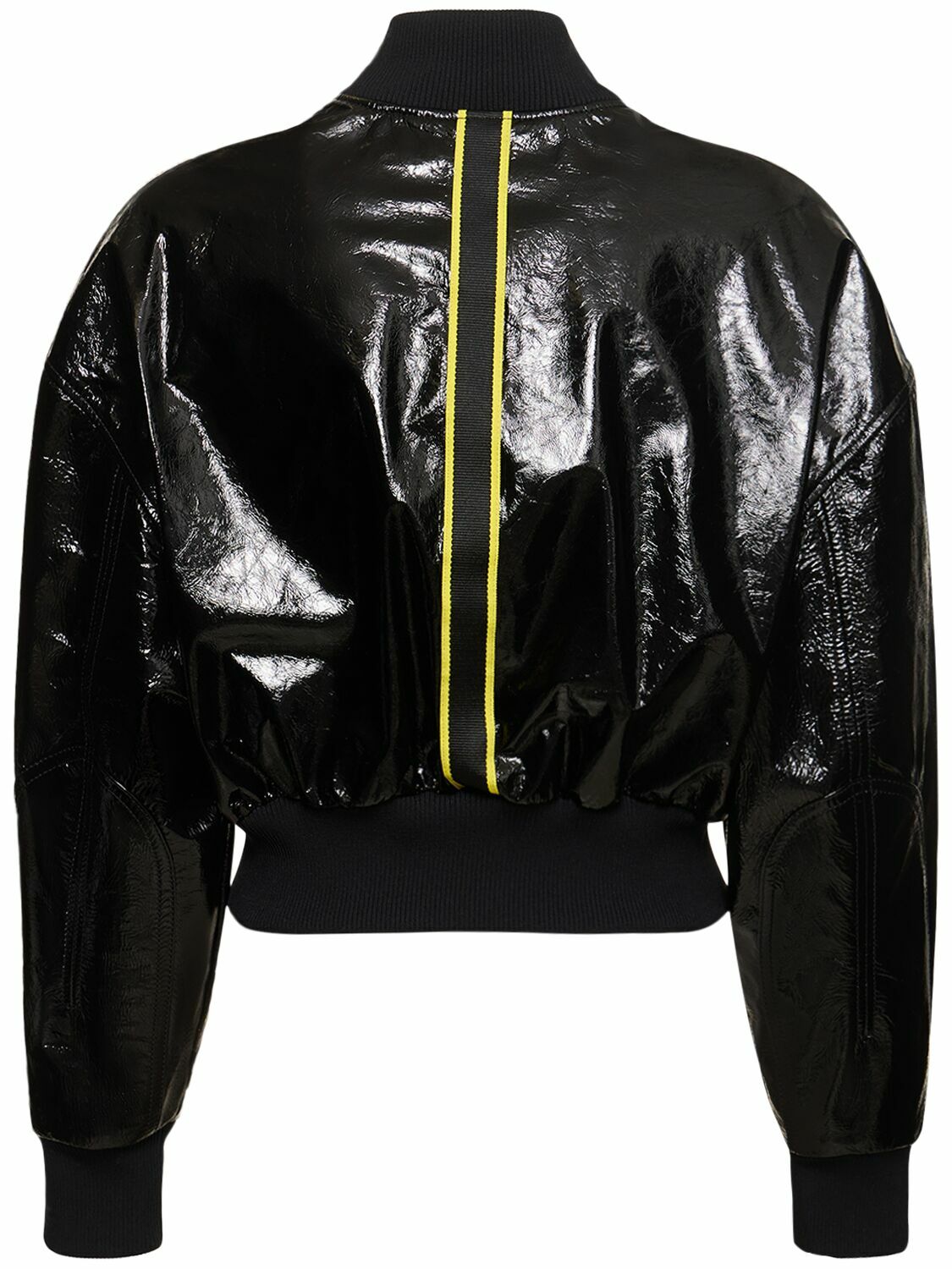 FERRARI - Grosgrain Leather Bomber Jacket