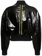 FERRARI - Grosgrain Leather Bomber Jacket