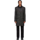 Mackage Black and White Tweed Skai Coat