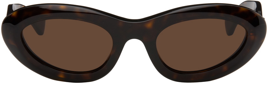 Bottega Veneta Tortoiseshell Bombe Round Sunglasses Bottega  display picture 2