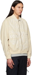A-COLD-WALL* Beige Imprint Bomber Jacket