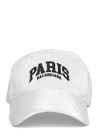Paris Embroidered Cap in White