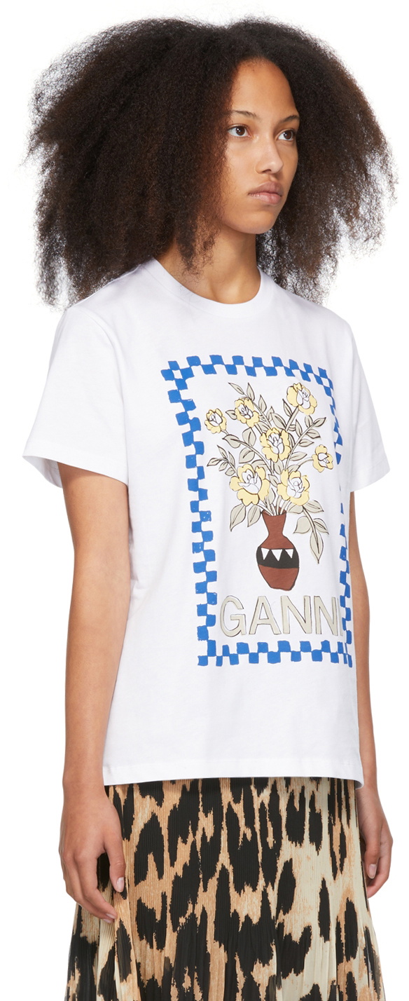 Ganni Embracing Venus T-shirt in White