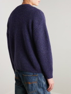 FrizmWORKS - Brushed-Knit Cardigan - Purple