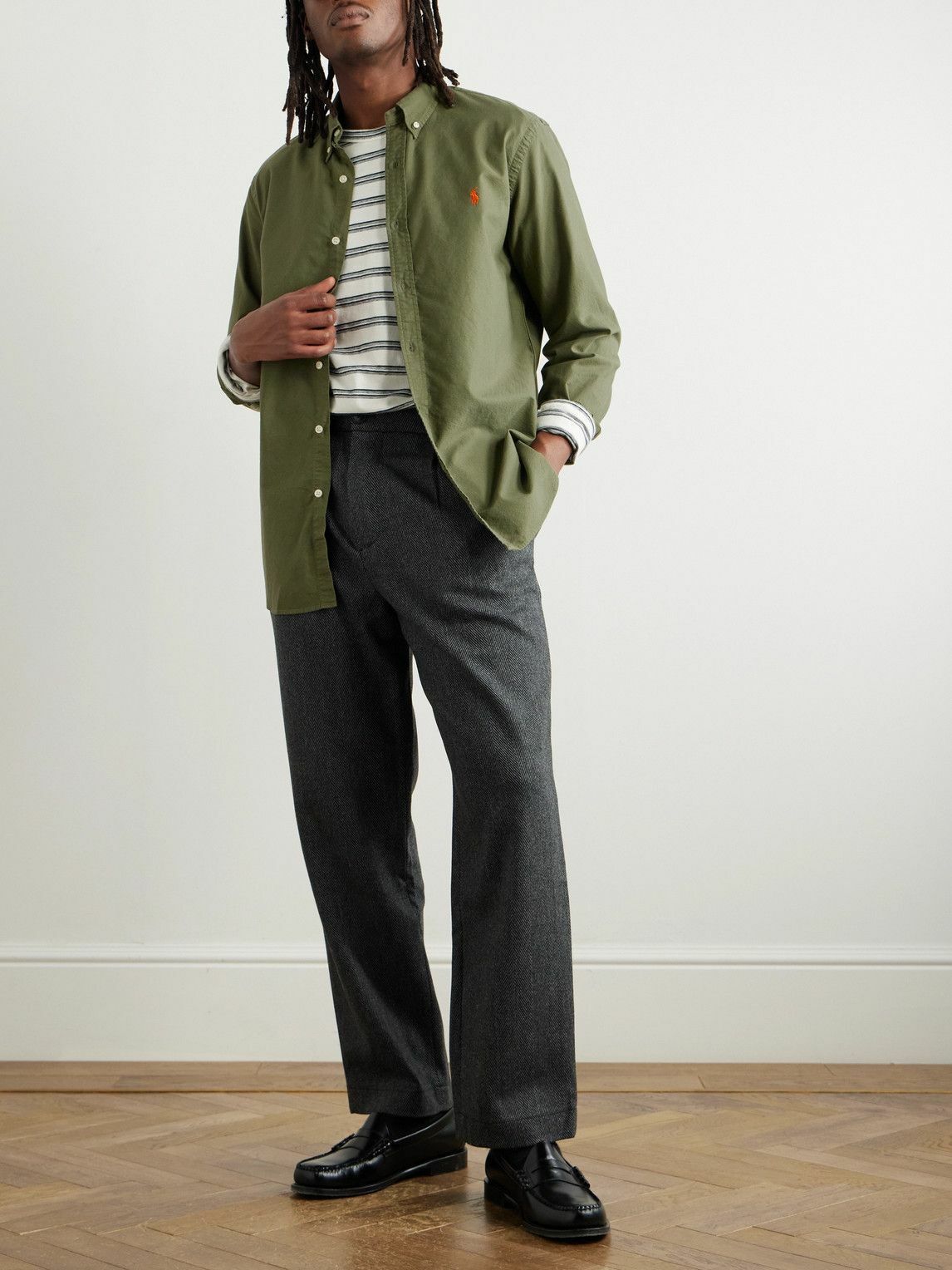 Polo Ralph Lauren - Slim-Fit Button-Down Collar Logo-Embroidered