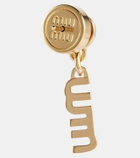 Miu Miu Logo drop earrings