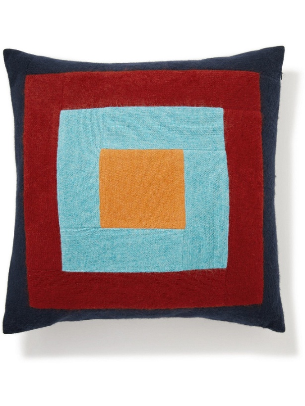 Photo: The Elder Statesman - Colour-Block Cashmere Cushion