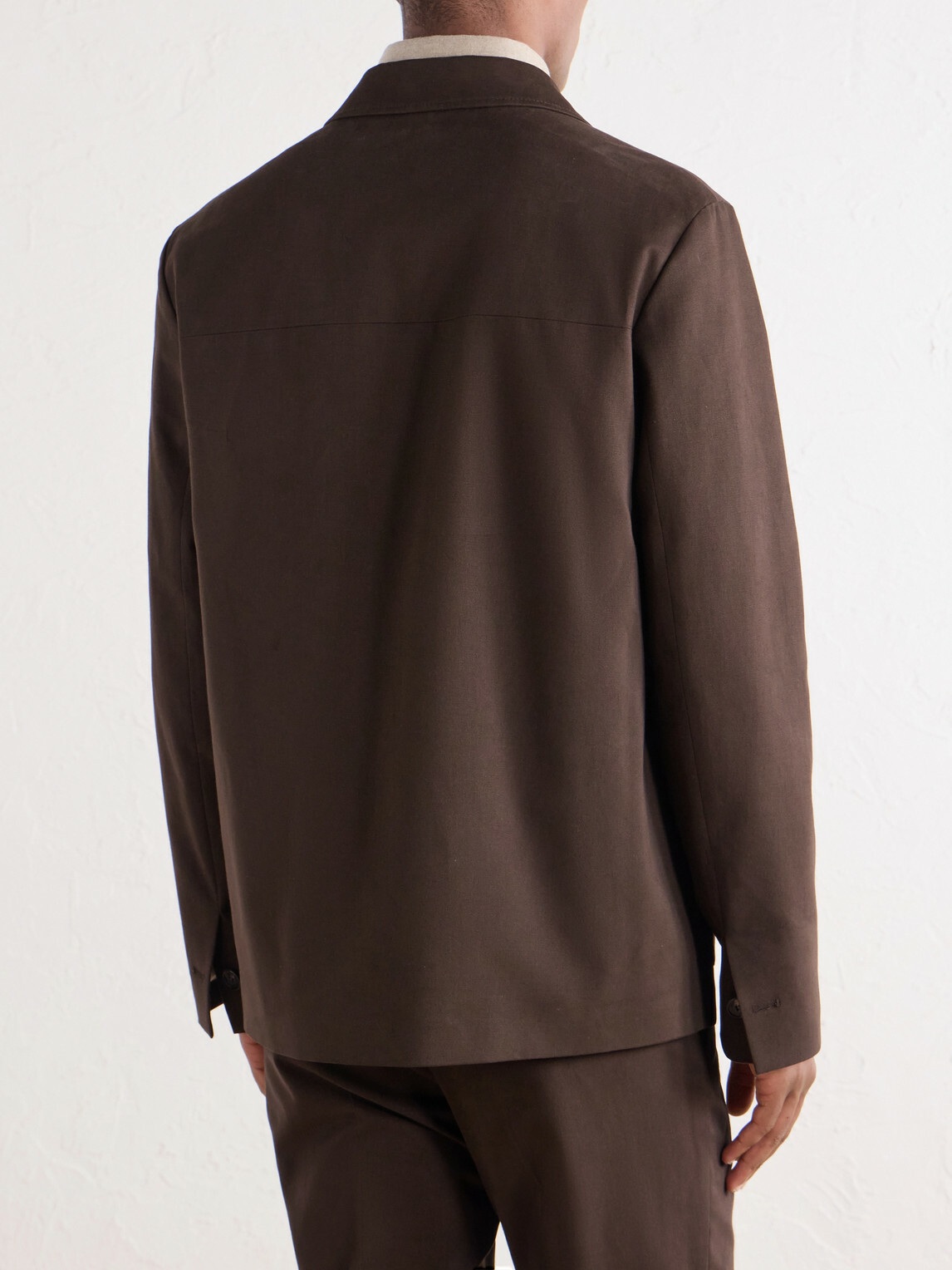Slowear - Cotton and Cashmere-Blend Gabardine Blouson Jacket - Brown