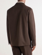 Slowear - Cotton and Cashmere-Blend Gabardine Blouson Jacket - Brown