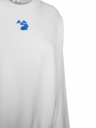 OFF-WHITE Pen Logo Crop Jersey Crewneck Sweatshirt