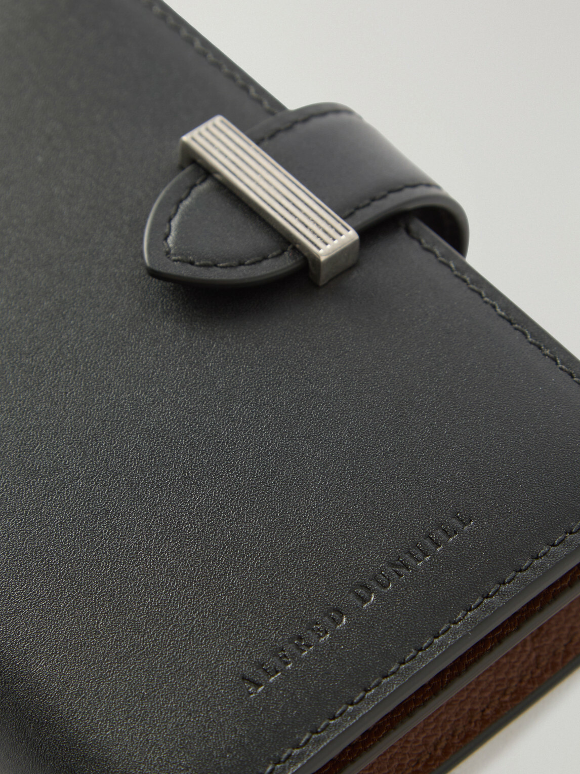 Dunhill - Alfred Business Card Case Patina-Leather Cardholder