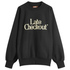 Late Checkout Men's LC Logo Crew Sweat in Black