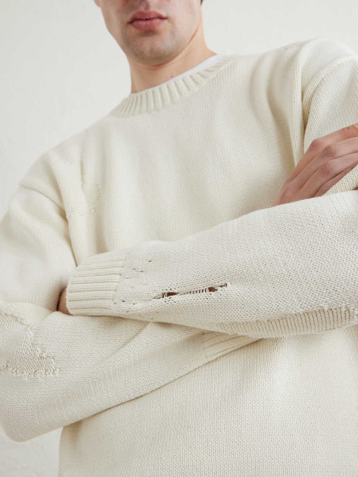 Neighborhood - Savage Cotton Crewneck Sweater - Neutrals