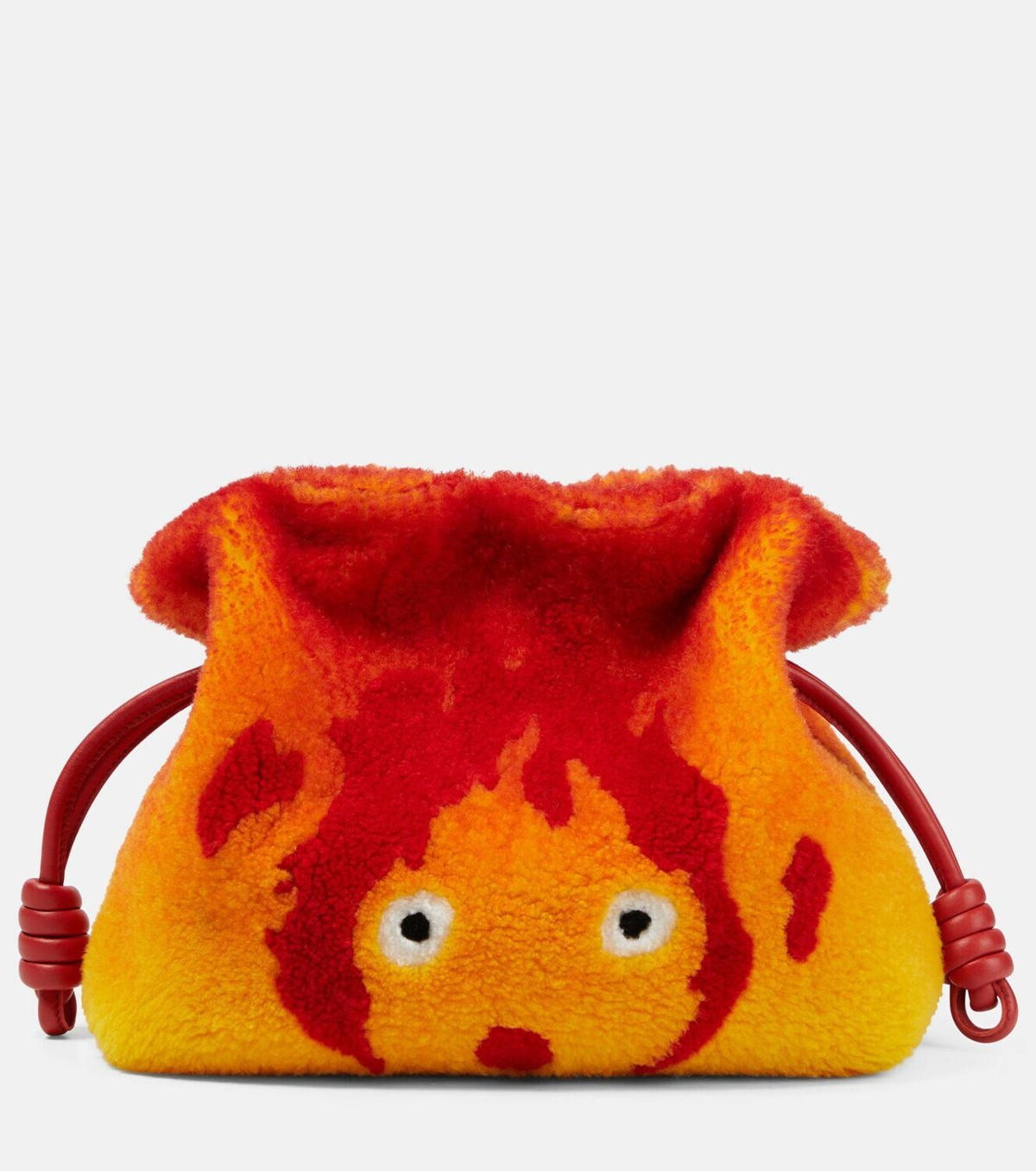 Studio Ghibli x Loewe Howl's Moving Castle Mini Calcifer Puzzle Bag Tan  Calfskin