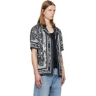 BALMAIN Gray Printed Foulard Pyjama Shirt