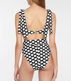 Alexandra Miro Ursula heart-print bikini bottoms