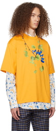 Marni Orange Dripping Flower T-Shirt