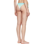 Casablanca Blue & Green Gradient String Beaded Bikini Bottom