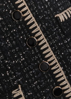 Veronica Beard Cerani Sequin-embellished Knit Jacket Black