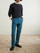 Sid Mashburn - Juniper Stretch Cotton-Moleskin Trousers - Blue