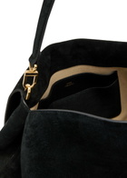 Toteme T-lock Suede top Handle bag - Black - One Size