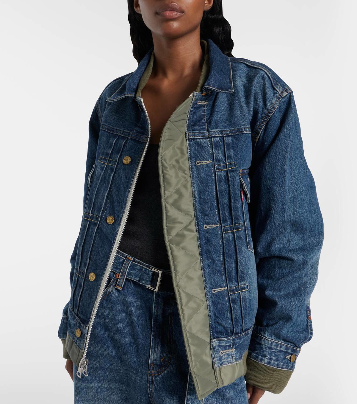 Sacai x Levi's® reversible denim and twill blouson Sacai