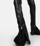 Rick Owens - Wide-leg leather pants