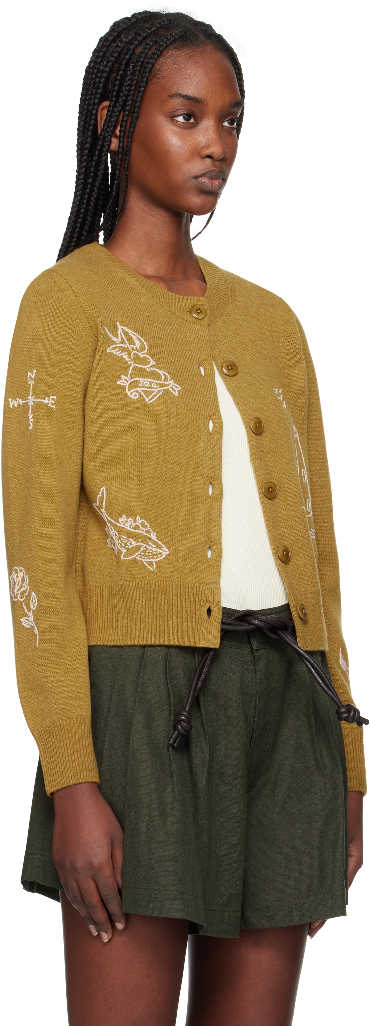 SEA NY Yellow Clyde Cardigan SEA NY